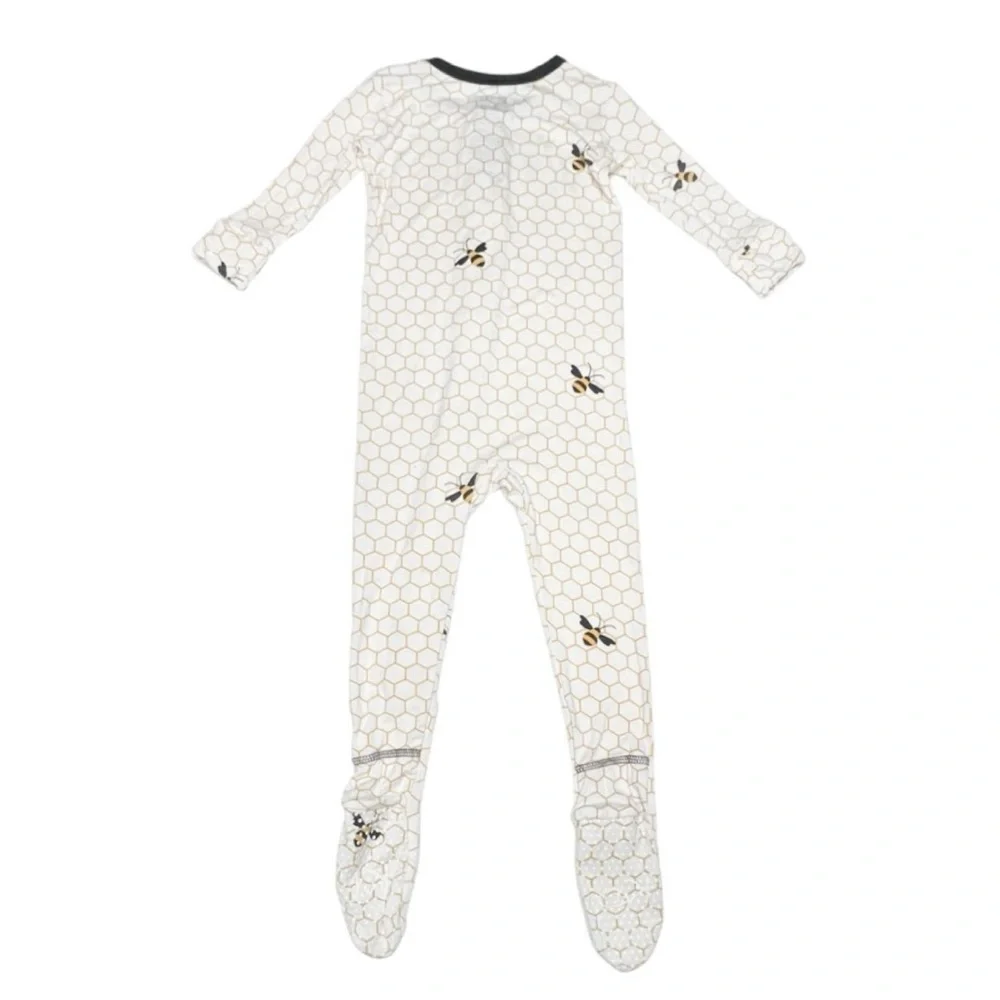 Kickee Pants Natural Honeycomb‎ Footie